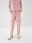 Kadın Pembe Doğal Yün Dokulu Regular Fit Pantolon 7