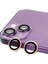 iPhone 15 Plus Raze Metal Kamera Lens - Pembe 1