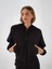 Kadın Siyah Pamuk Dokulu Oversize Sweatmont 6