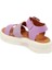 Lila Hakiki Deri Kadın Sandalet - K24Y1SN67261-S1T 6