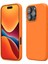 Apple iPhone 14 Pro Max Uyumlu Silikon Kılıf - Pastel Renk Tonu Esnek Tam Koruma Kapak - Turuncu 1