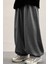 Bol Baggy Eşofman Altı Lastikli Paça Ayarlanabilir Unisex Erkek Kadın Gri Siyah Antrasit 2