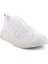 Beyaz Hakiki Deri Kadın Sneaker K01331175016 2
