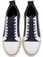 Beyaz Lacivert Hakiki Deri Erkek Sneaker E01401087103 4