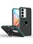 Realme C75 Uyumlu Kılıf Yüzüklü Standlı Extra Darbe Koruma Sert Silikon Kapak - Yeşil 1