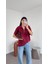 Kısa Kollu Modal Bordo Sweat 1