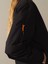 Kadın Siyah Fermuarlı Oversize Bomber Ceket 10