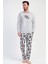 K312107 Vienetta Erkek Pijama Takımı – Uzun Kol, Pamuklu, Desenli 4