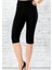 Kadın Siyah Kapri Likralı Modal Tayt Yeni Sezon (1 Adet Ekonomik) 1