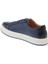 Lacivert Hakiki Deri Erkek Sneaker - E24I1AY56720-C72 5