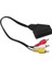 Scart Adaptör Dişi Rca Erkek 20 cm Kablo 1