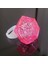 Bfs Kristal Tasarımlı LED Glow Işıklı 3 Modlu Pembe Yüzük 3.5 x 5 cm 2