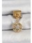 Bfs 316L Çelik Sallantılı Zirkon Taşlı Kalp Detaylı Yıldz Model Gold Renk Nomination Charm 1