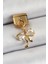 Bfs 316L Çelik Sallantılı Zirkon Taşlı Fiyonk Model Gold Renk Nomination Charm 1