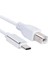 USB Type-C - Usb-B Yazıcı Kablosu, 1 Metre, Yüksek Hızlı Veri Aktarımı, Beyaz 1