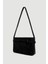 Kemer Detaylı Süet Çanta - Siyah 4