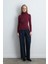 Balıkçı Yaka Kaşmir Bluz - Bordo 2