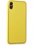 iPhone Xs Max Kılıf Coco Deri Silikon Kapak - Sarı 3