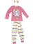 Çocuklar Için Göz Maskeli Karakter Baskılı %100 Pamuk 3 Lü Pijama Takımları 2