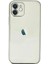 iPhone 12 Kılıf Lensli Silikon - Gümüş 1