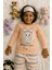 Çocuklar Için Göz Maskeli Karakter Baskılı %100 Pamuk 3 Lü Pijama Takımları 1