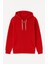 Tam Fermuarlı Kapüşonlu Kırmızı Erkek Sweatshirt Erkek Kapüşonlu Sweatshirt Kırmızı 2