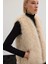 Kolsuz Uzun Yelek - Ekru 7