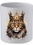 Kraliçe Kedili Kulpsuz Kupa Bardak Doğum Günü Hediyeleri - Seramik Kahve, Su Hediyelik Bardağı 1