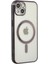 iPhone 14 Plus Kılıf Magneticsafe Lazer Silikon - Siyah 1