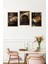 🖼️ Kahve Tutkunlarına Özel 3'lü Çerçeve Görünümlü Tablo Seti CRVS1005 13 x 17 4