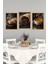 🖼️ Kahve Tutkunlarına Özel 3'lü Çerçeve Görünümlü Tablo Seti CRVS1005 13 x 17 5