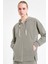 Kadın Fermuarlı Kapüşonlu Sweatshirt 25N-2103 3