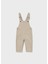 1-4 Yaş Erkek Bebek Bej Renk Askılı Tulum – Cep Detaylı, Alttan Çıtçıtlı 2