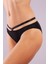 Gorbus Mini Slip, Kadın Micro Bel Şeritli Siyah Renkli Külot 2
