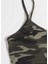 Kadın Kamuflaj Desenli Askılı Crop Top ve Şortlu Gecelik Takım 4