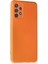 Samsung Galaxy A32 Kılıf Nano Içi Kadife Silikon - Turuncu 2