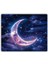 Parlak Ay ve Yıldız Baskılı Mouse Pad 18X22 cm 1