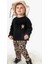 Kız Bebek Leopar Desenli 3'lü Takım NOY-9349 2