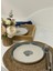 Moderna 4 Parça 21 cm Pasta Tabağı Tarçın Midye Desenli 4