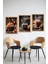 ☕ Kahve Temalı 3'lü Mdf Çerçeve Görünümlü Tablo Seti - 13X17 | 21X30 | 30X40 cm CRVS1014 13 x 17 3
