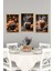 ☕ Kahve Temalı 3'lü Mdf Çerçeve Görünümlü Tablo Seti - 13X17 | 21X30 | 30X40 cm CRVS1014 13 x 17 5