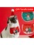 Kedi / Köpek Yılbaşı Parti Kıyafeti (2 Parça: Şapka ve Çift Taraflı Önlük) Evcil Hayvan Noel Kostümü 4