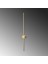 Modern Led'li Uzun Çubuk Aplik Parlak Gold, Tekli LED Duvar Aplik Aydınlatma 3000K Sarı Işık SWORD-13487 7