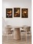 🖼️ 3'lü Çerçeve Görünümlü Kahve Temalı Tablo Seti – 13X17 / 21X30 / 30X40 cm Ebat CRVS1010 13 x 17 2