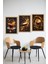 🖼️ 3'lü Çerçeve Görünümlü Kahve Temalı Tablo Seti – 13X17 / 21X30 / 30X40 cm Ebat CRVS1010 13 x 17 3
