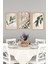 🌿 Zarif Yaprak Dokunuşları – 3’lü Mdf Uv Baskılı Tablo Seti (13X17 / 21X30 / 30X40 Cm) CRVS1034 13 x 17 5