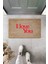 Yüksek Kaliteli Dijital Baskı Farklı Dillerde I Love You Kapı Önü Paspası 1