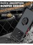 Poco X6 Pro Uyumlu Kılıf Yüzüklü Standlı Extra Darbe Koruma Sert Silikon Kapak - Siyah 2