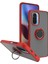 Redmi K40 Gaming Uyumlu Kılıf Yüzüklü Standlı Extra Darbe Koruma Sert Silikon Kapak - Kırmızı 1