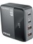 65W Dijital Göstergeli Masaüstü 4 Portlu Adaptör Hızlı Şarj Cihazı Istasyonu 2xusb-A, 2xtype-C Giriş,1,5 Mt. Kablo 2